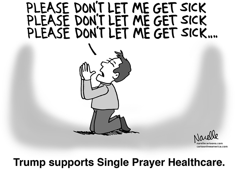 Trump supports Single Prayer Healthcare - Brian Narelle