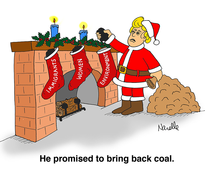 Trump Santa - He promised to bring back coal - Brian Narelle